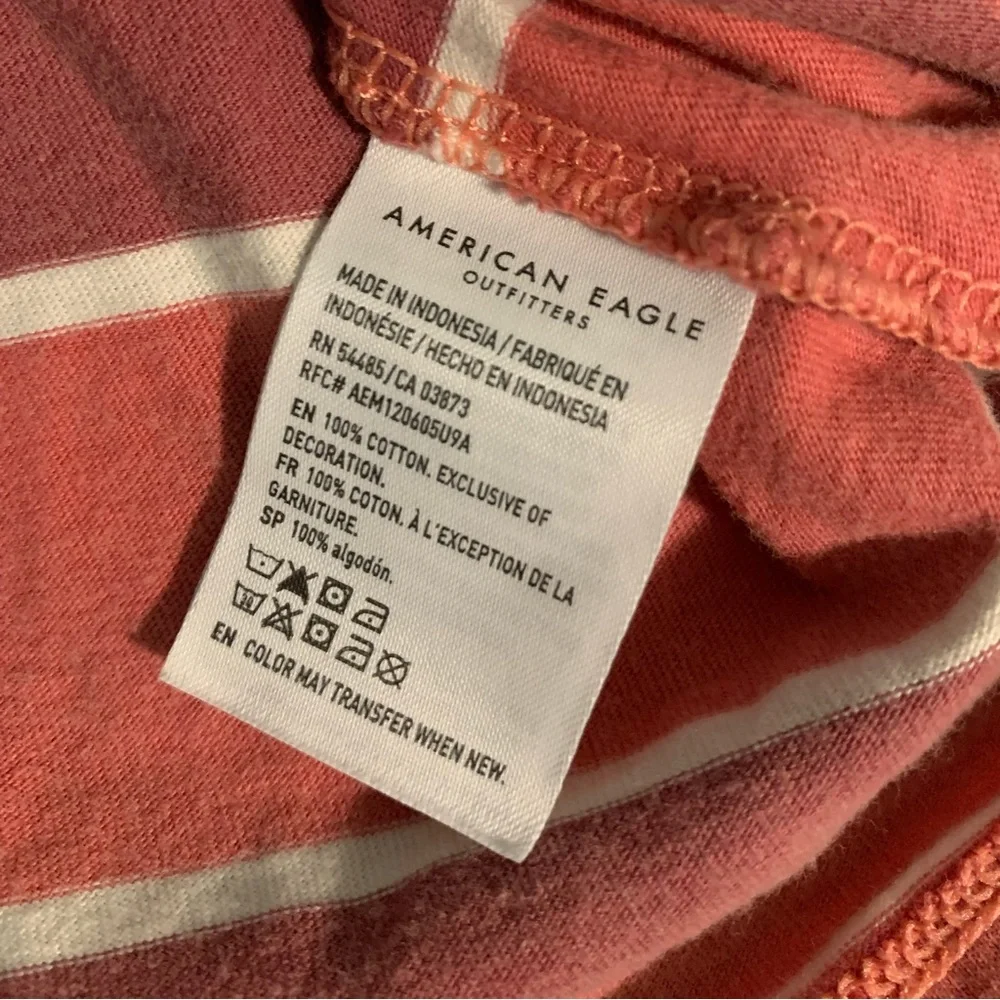 American Eagle - Pink striped - Short sleeve shirt/top - Picture 4 of 4